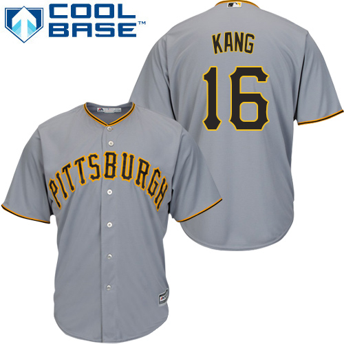 Pirates #16 Jung-ho Kang Grey Cool Base Stitched Youth MLB Jersey - Click Image to Close
